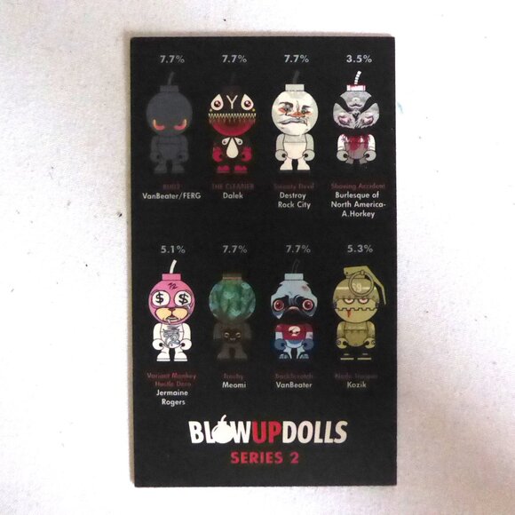 2007 3” JAMUNGO BACK SCRATCH BLOW UP DOLLS SERIES 2 DESIGNER ART URBAN VINYL - Picture 9 of 12